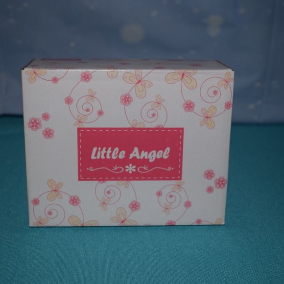 NIB ~ Little Angel Silver Glitter Britt Ankle Strap Flat Toddler 6 - Picture 6 of 9
